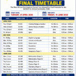 WAEC 2026 Timetable